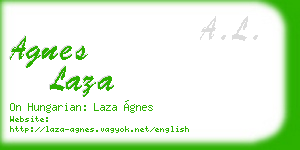 agnes laza business card