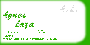 agnes laza business card